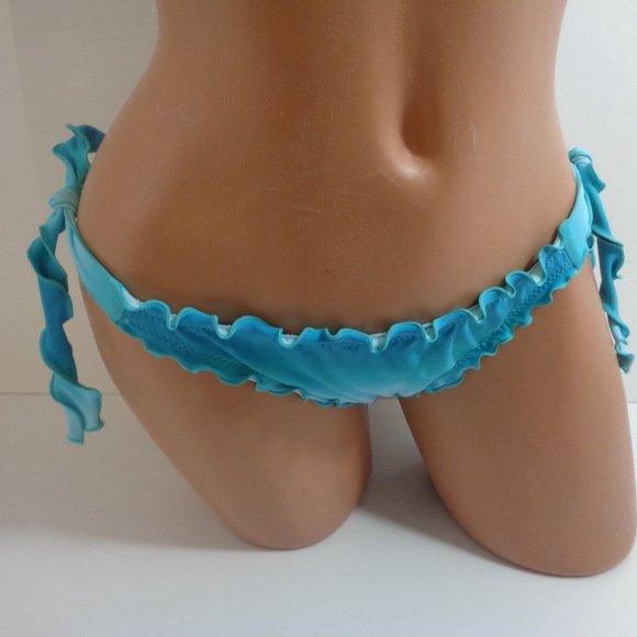 New Seafolly "Miami Seychelles" Slide Tri Top & Brazilian Tie Side Bikini Size 2 - Picture 3 of 6